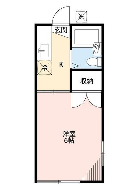 座間市広野台のアパートの間取り