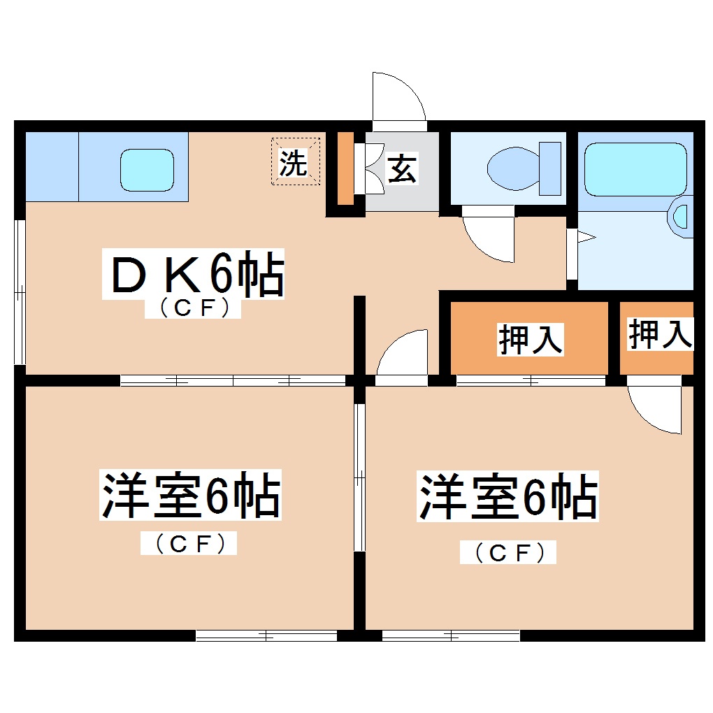 ハイツルーセントの間取り