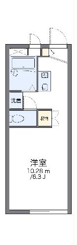 レオパレスサンハイムオオキの間取り