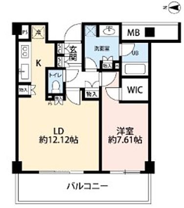 港区海岸のマンションの間取り