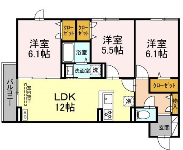 グラナーデ扇IIIの間取り