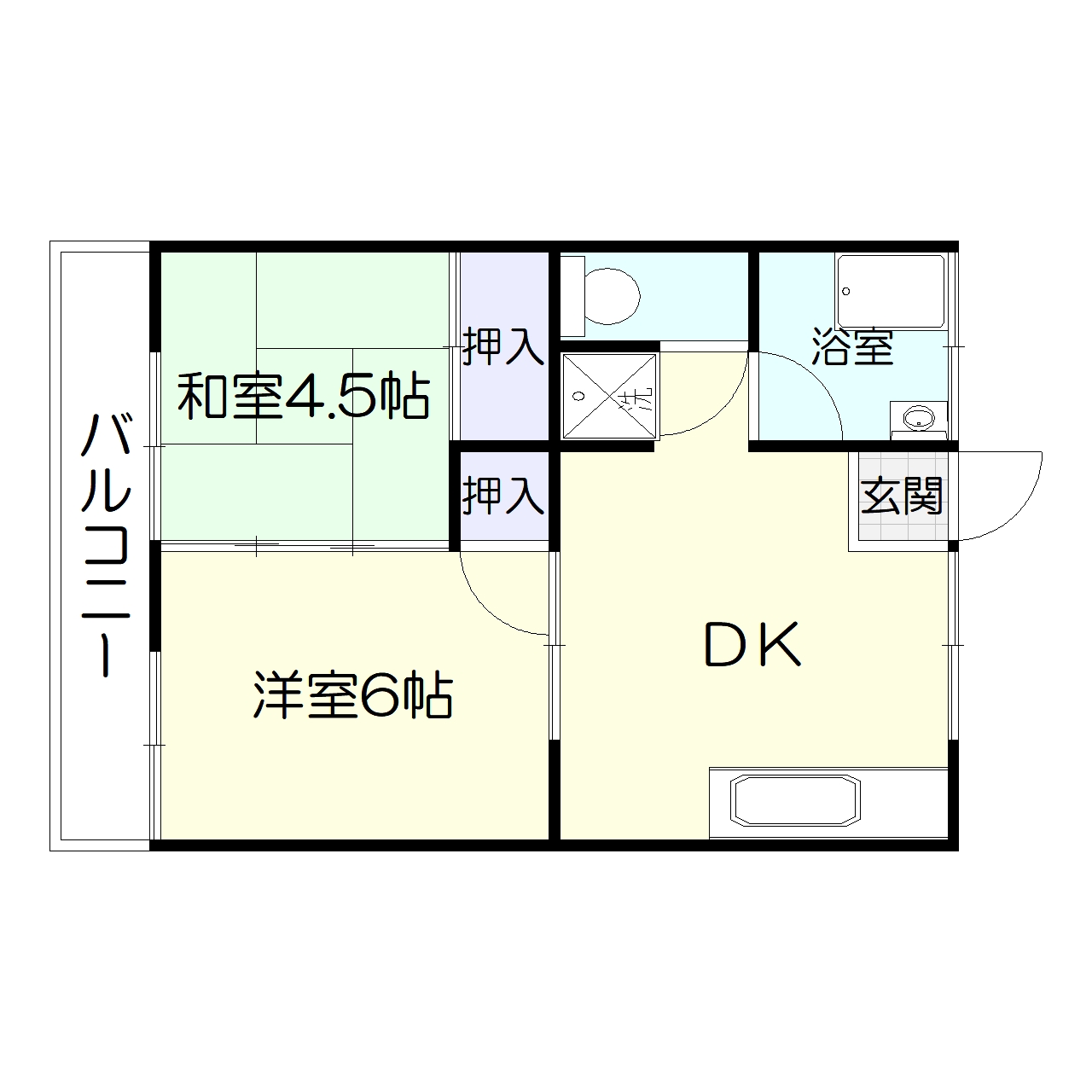 楠ヶ台荘の間取り