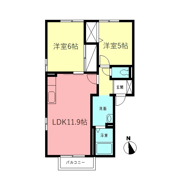 サンモール五月台の間取り