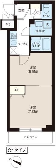 レオーネ志村坂上の間取り