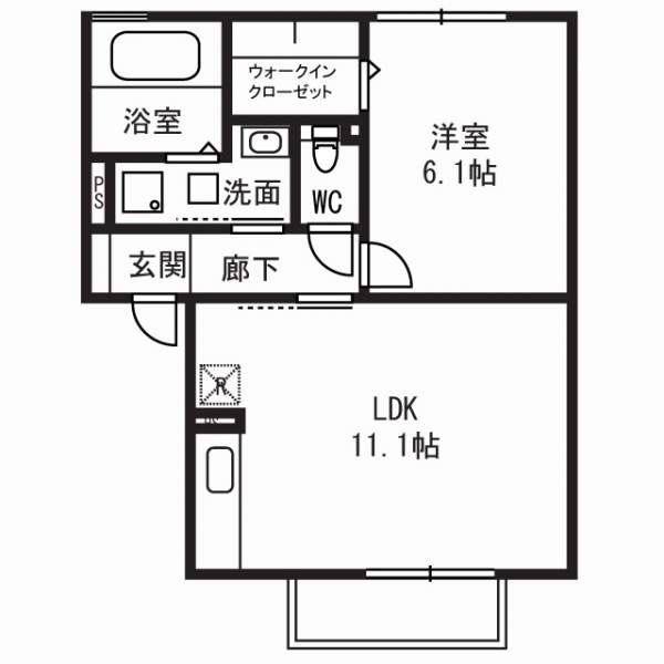 パサージュAの間取り