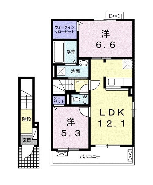 プランドール　スギＡの間取り