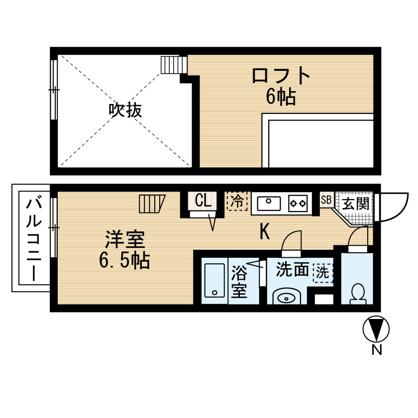 アイディアル若草の間取り