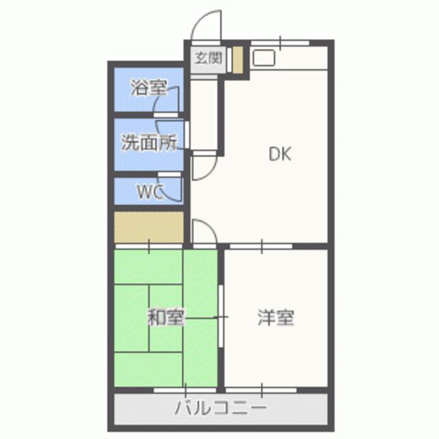 【スカイハイツＦＩＩＩの間取り】