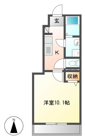 伊勢市小俣町元町のアパートの間取り