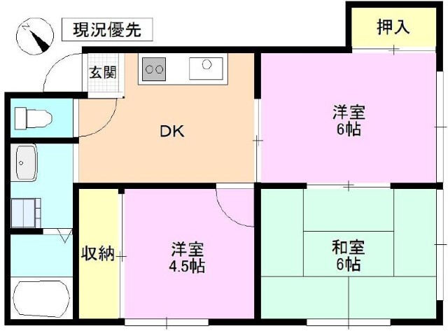 コーポタキモリの間取り