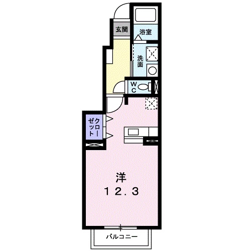 大分市大字駄原のアパートの間取り