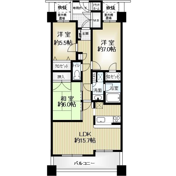 セフレック六甲高羽の間取り