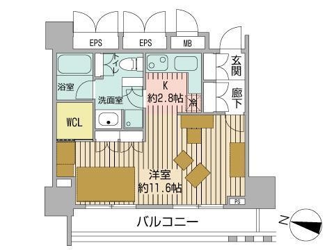 プライムメゾン大通公園の間取り