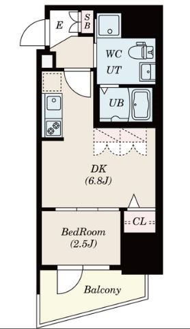 大阪市浪速区敷津西のマンションの間取り