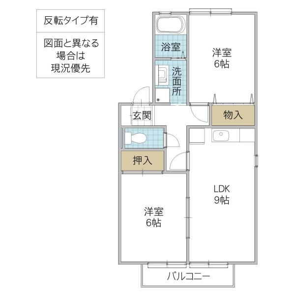 コーポ川上 Bの間取り