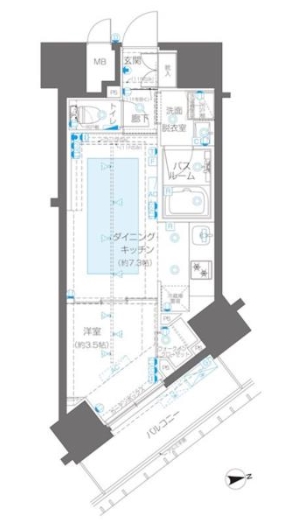 ZOOM新宿御苑前の間取り