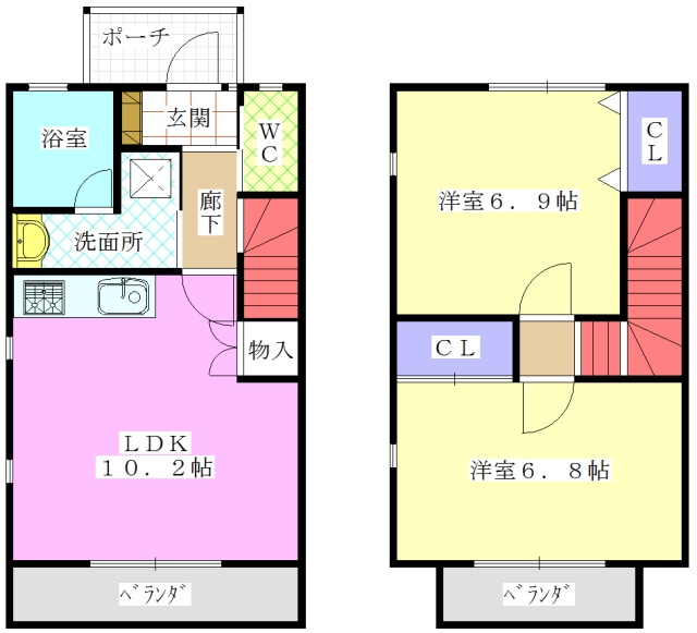 ＥＳヒルズの間取り