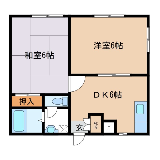 フレグランス千代川Eの間取り