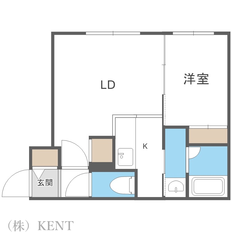 アルファスクエア南４西１５の間取り