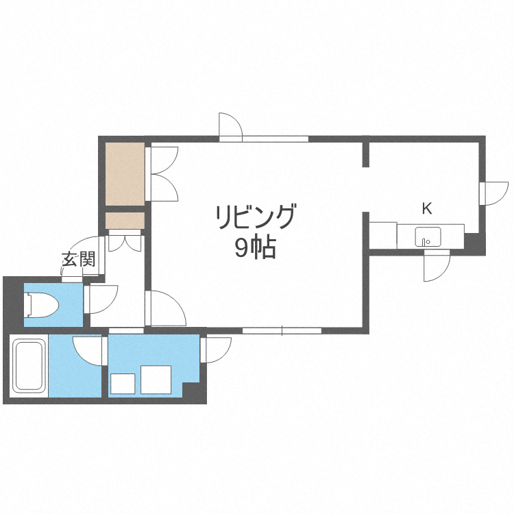 美川ハイツ８の間取り