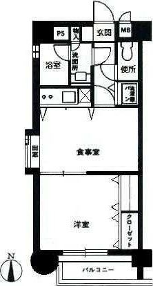 福岡市西区姪の浜のマンションの間取り