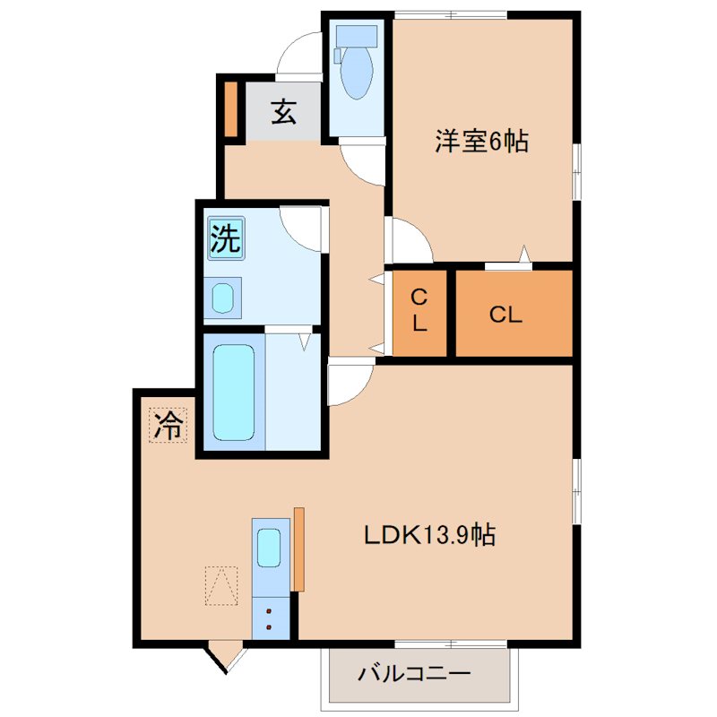 メイ　アジュールC棟の間取り