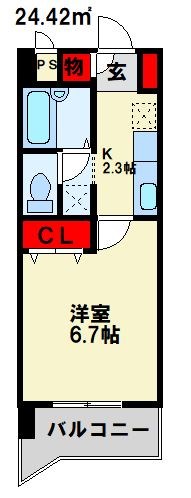 メゾン・ボー D棟の間取り