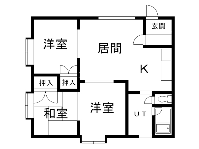 グランドパークＮ８１１第３の間取り