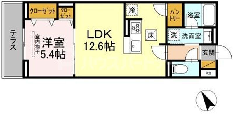 船橋市印内のアパートの間取り