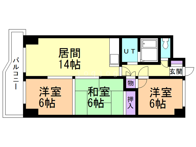 【東山グランドハイツの間取り】