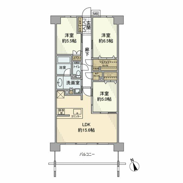 ヴェレーナグラン山手の間取り