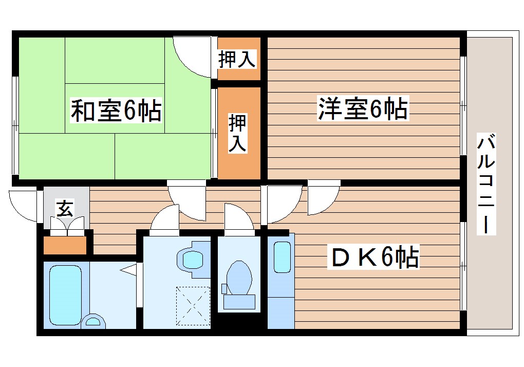 メゾン萩野町の間取り