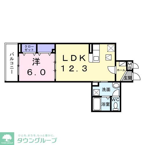 葛飾区新宿のアパートの間取り