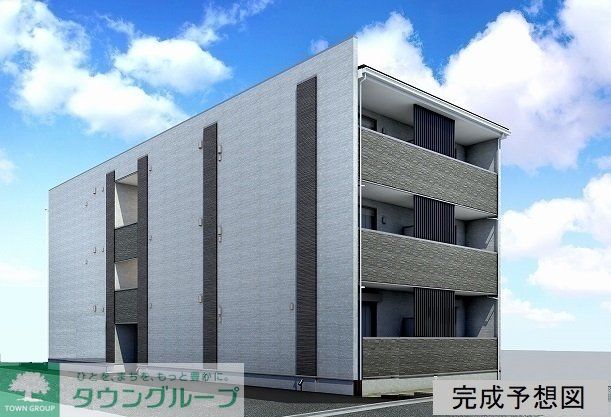 【葛飾区新宿のアパートの建物外観】