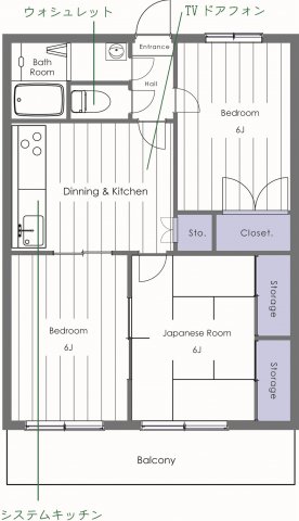 シャルマンハイツ壱番館の間取り