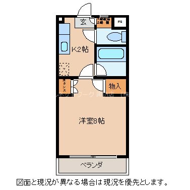 コーポBigsky　A棟の間取り