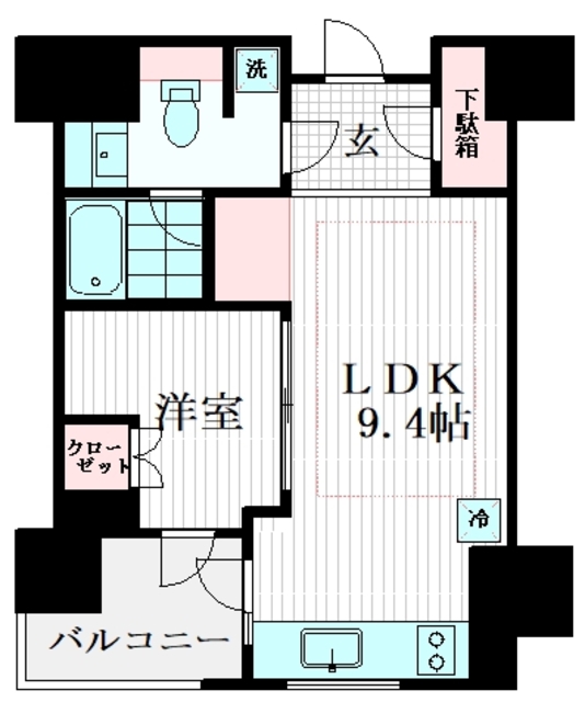 インプレストコア代官山の間取り