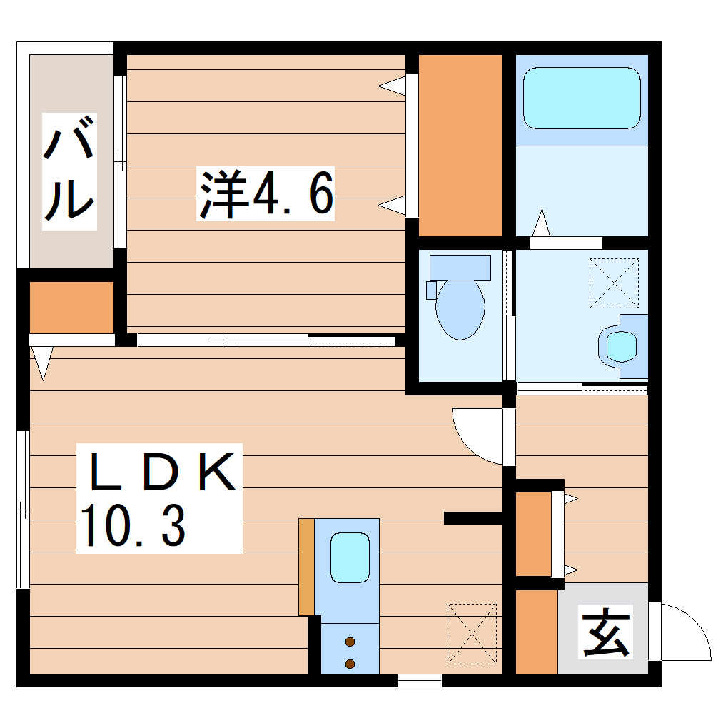 Rooms川端町の間取り