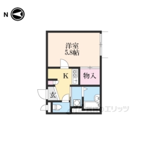 レオパレスバンブー雅の間取り