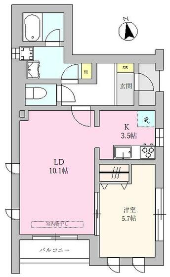 世田谷区梅丘のマンションの間取り