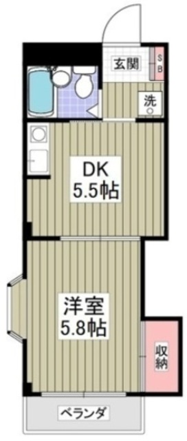 滝マンション第三春来の間取り