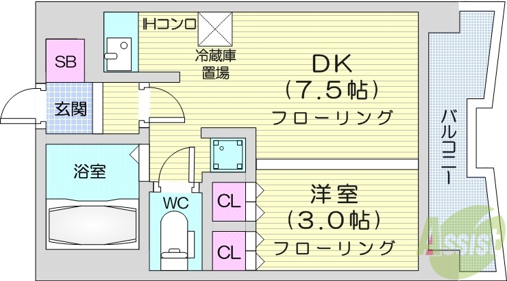 札幌ビオス館の間取り