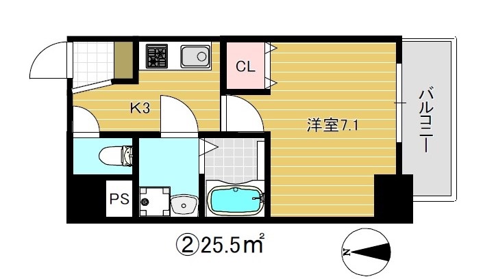 グランパシフィック北新町の間取り