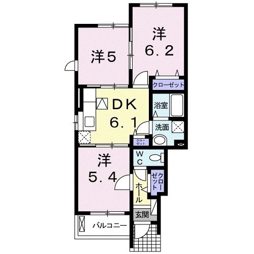 ヴァンベール　Ａの間取り