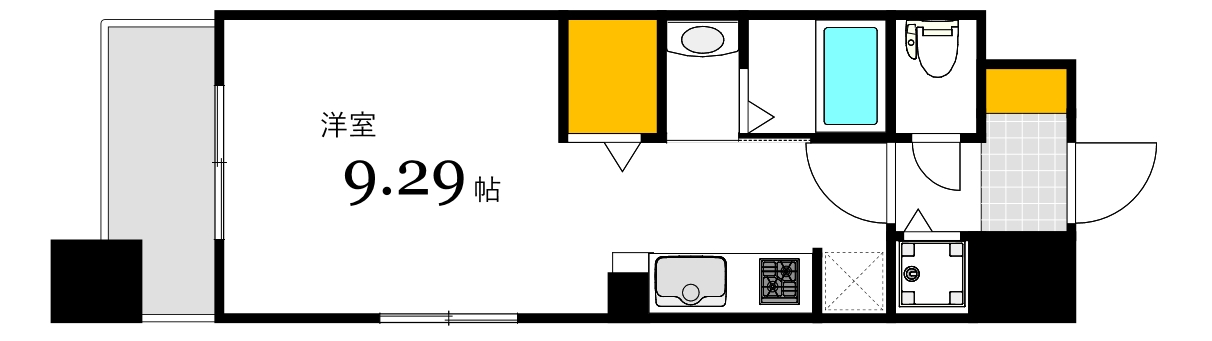 グラビスコート加古町の間取り