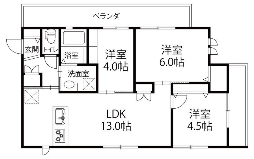 GALAXYの間取り