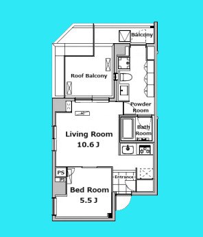 Ｂ　ＣＩＴＹ　ＡＰＡＲＴＭＥＮＴ　ＳＨＩＮＡＧＡＷＡ　ＷＥＳＴの間取り