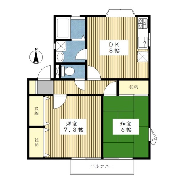 セントハイツG棟の間取り