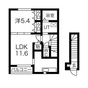 岩手県花巻市二枚橋第６地割（一戸建）の賃貸物件の間取り