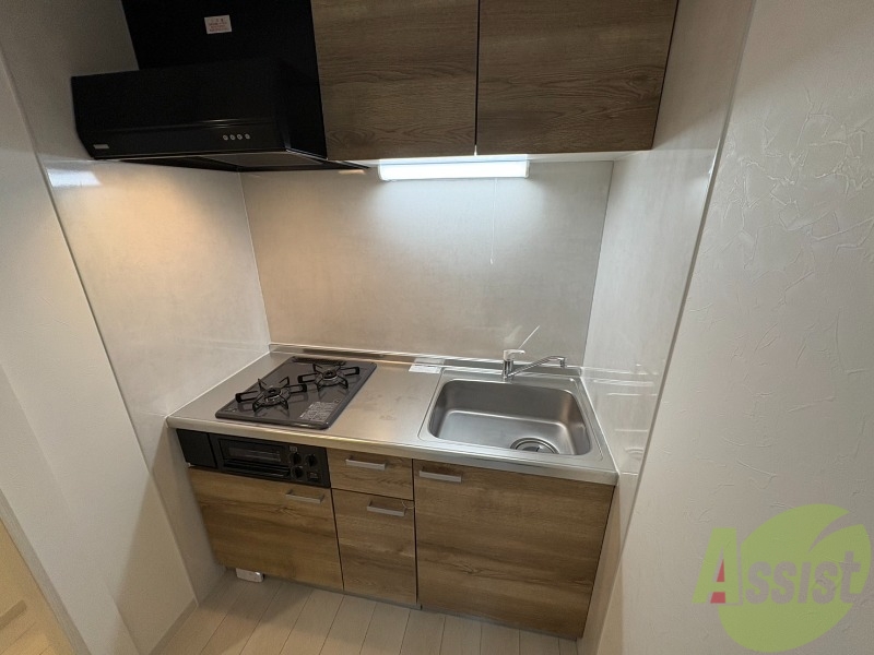 キッチン　２口システムキッチンなので、すぐお料理に使えます！